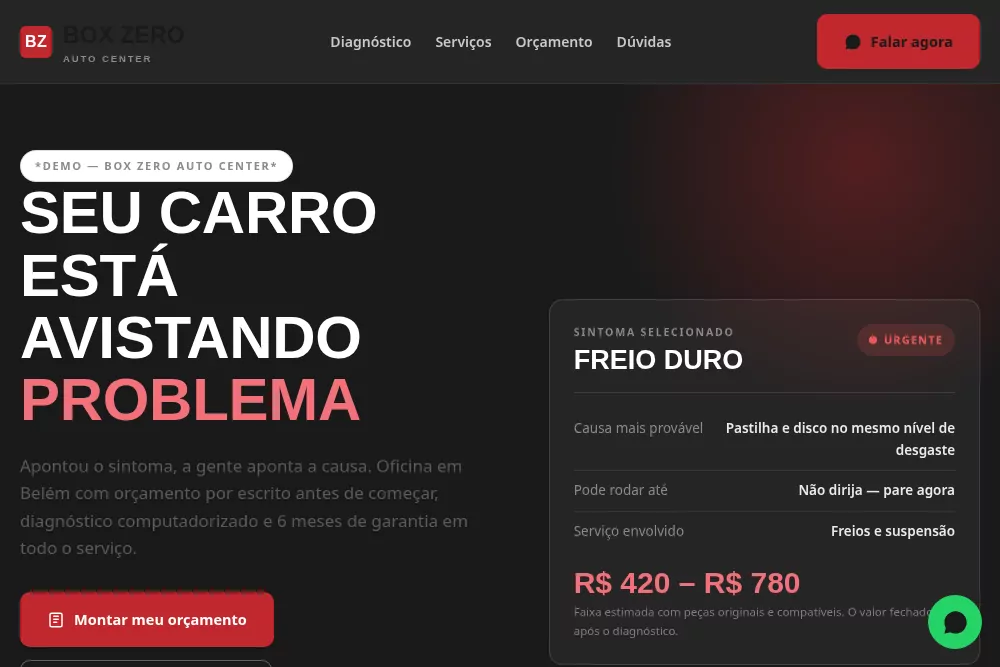 Box Zero Auto Center desktop