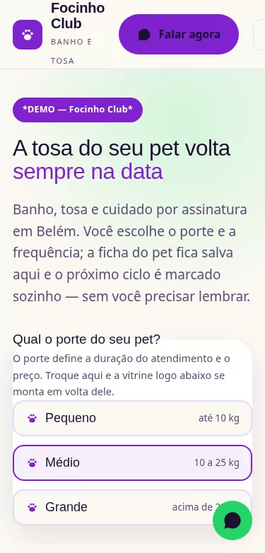 Focinho Club mobile